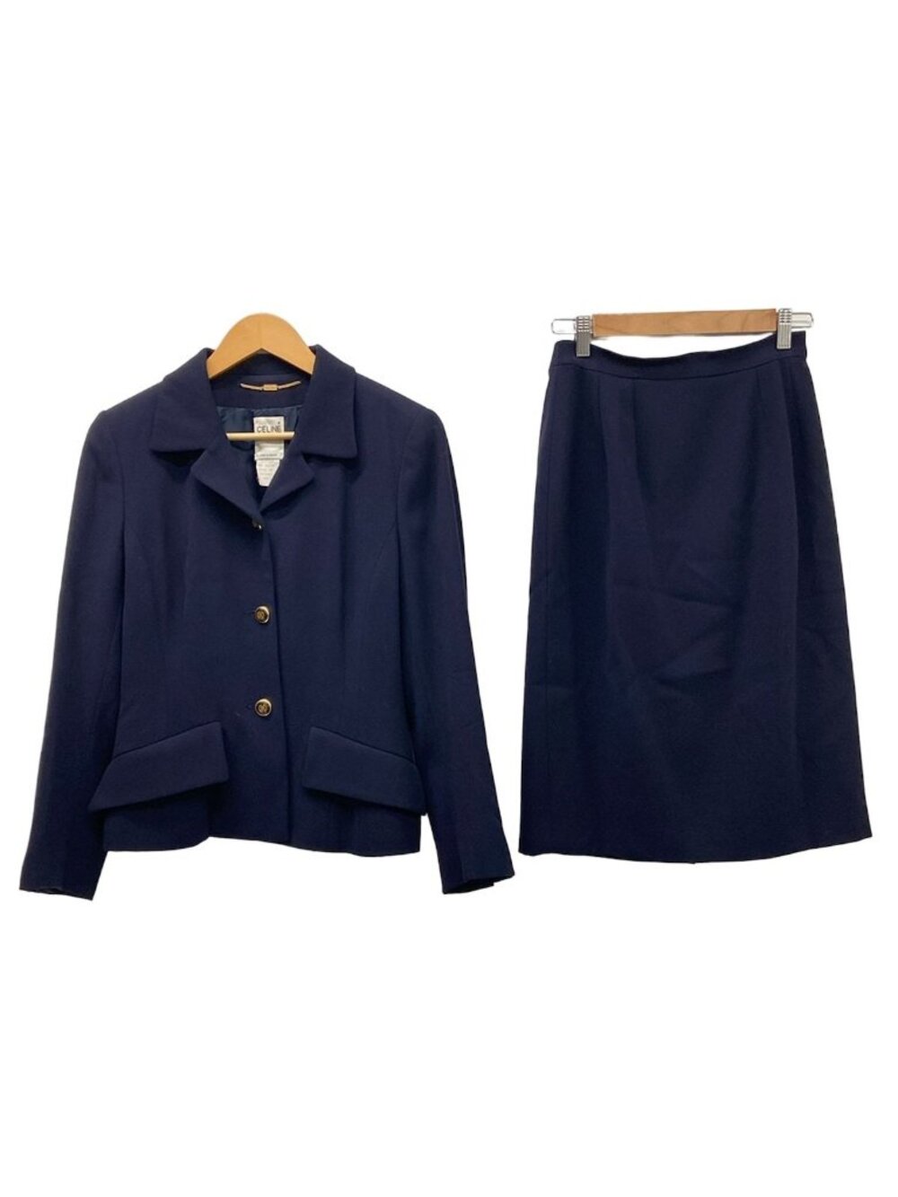 Celine Skirt Suit Navy